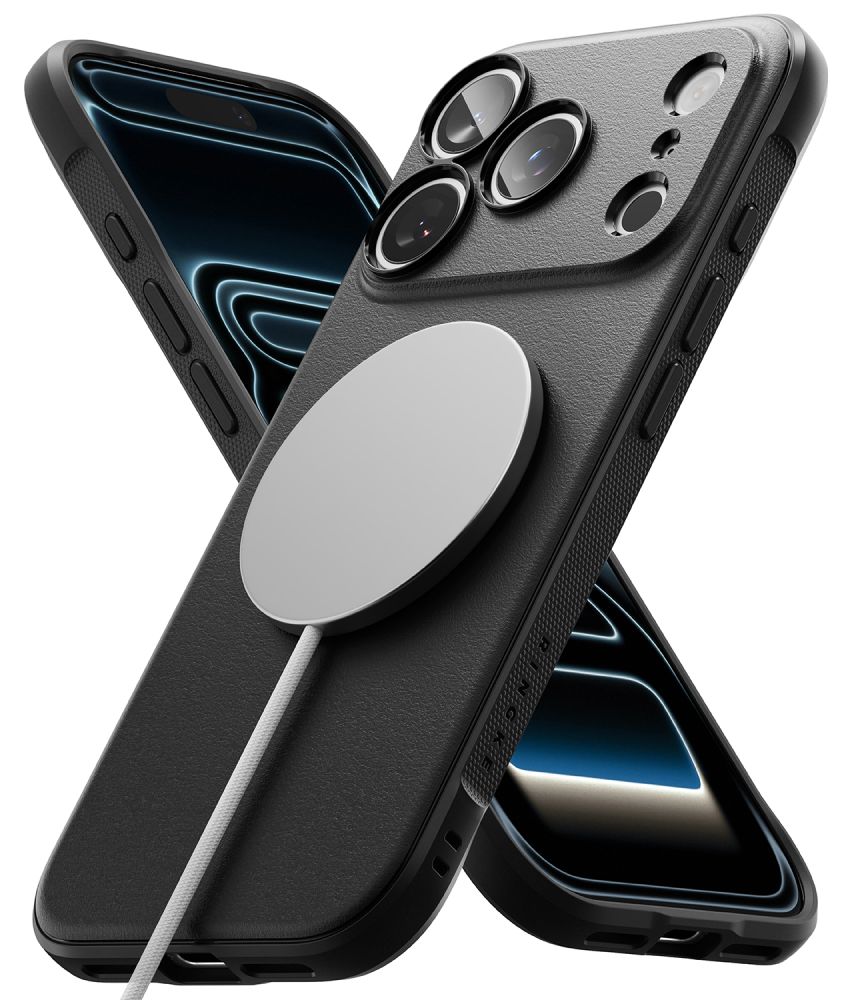 Dėklas Ringke Onyx Magnetic MagSafe iPhone 17 Pro Max / 18 Pro Max, juodas -- iPhone 17 Pro Max, iPhone 18 Pro Max