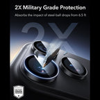 Kameros apsauginis stiklas ESR Armorite iPhone 18 Pro / 18 Pro Max, juodas -- iPhone 18 Pro, iPhone 18 Pro Max