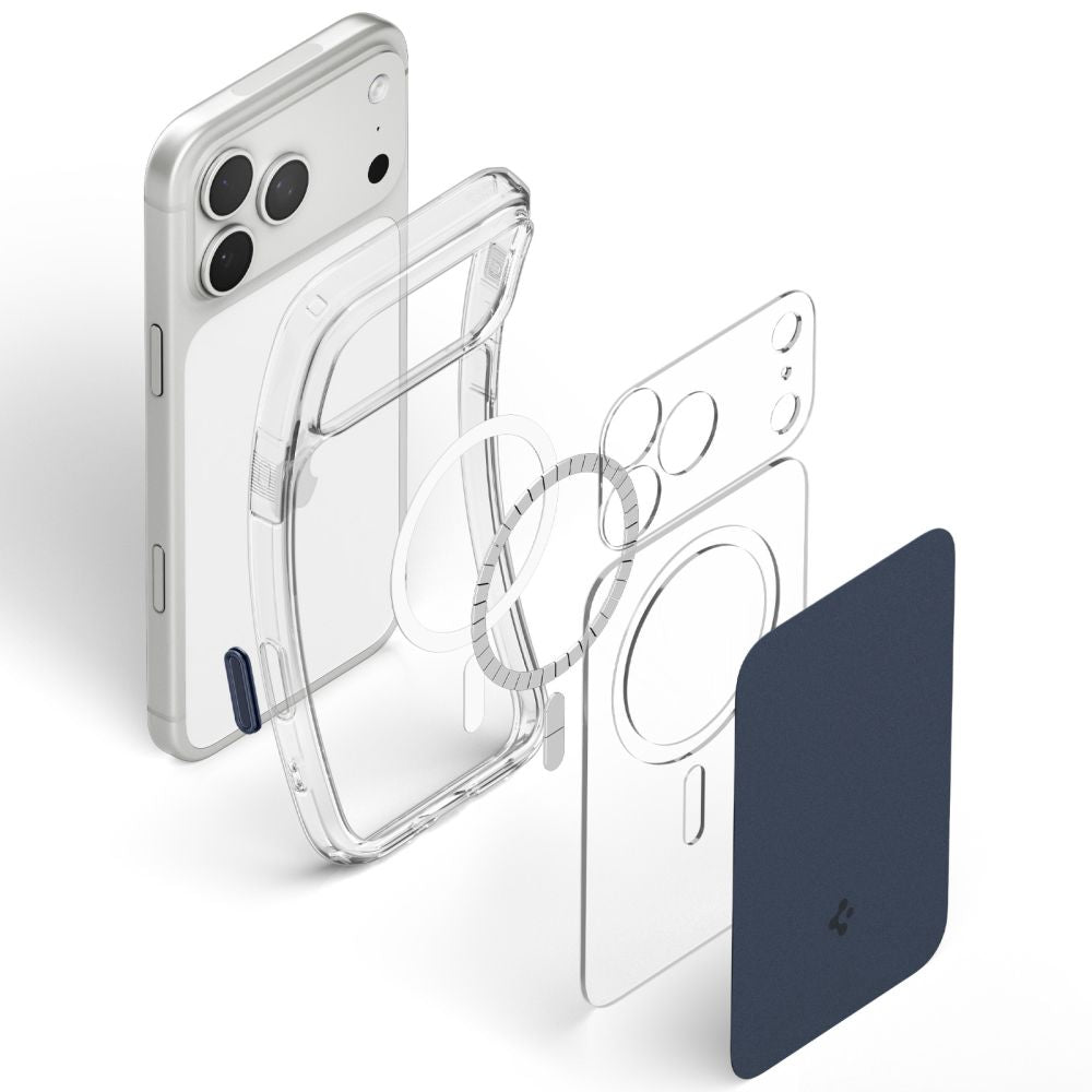 Dėklas Spigen Ultra Hybrid T MagSafe iPhone 17 Pro / 18 Pro, matinis mėlynas -- iPhone 17 Pro, iPhone 18 Pro