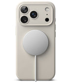 Dėklas Ringke Silicone Magnetic MagSafe iPhone 17 Pro Max / 18 Pro Max, akmens pilkas -- iPhone 17 Pro Max, iPhone 18 Pro Max