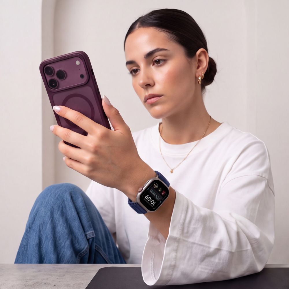 Dirželis Tech-Protect Nylon Pro Apple Watch 8 / 9 / 10 / 11 / 12 / SE / Ultra (44 / 45 / 46 / 49 mm), tamsiai mėlynas --...