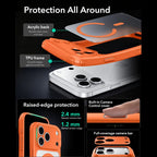 Dėklas ESR Classic Hybrid MagSafe iPhone 17 Pro Max / 18 Pro Max, matinis oranžinis -- iPhone 17 Pro Max, iPhone 18 Pro Max