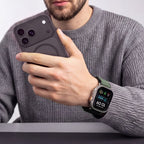 Dirželis Tech-Protect Nylon Pro Apple Watch 8 / 9 / 10 / 11 / 12 / SE / Ultra (44 / 45 / 46 / 49 mm), juodas / žalias --...