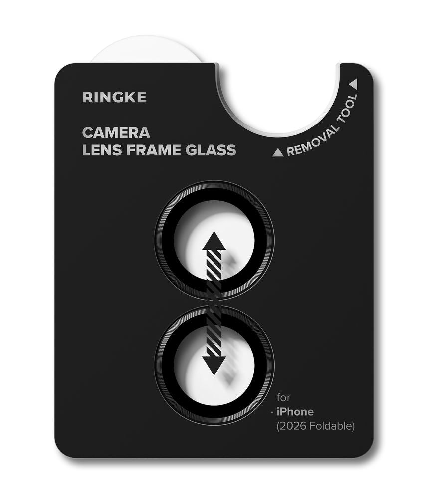 Kameros apsauginis stiklas Ringke Camera Frame iPhone Duo, 2 vnt., juodas -- iPhone Duo