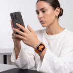 Dirželis Tech-Protect NylonLoop Apple Watch 8 / 9 / 10 / 11 / 12 / SE / Ultra (44 / 45 / 46 / 49 mm), oranžinis -- Apple...