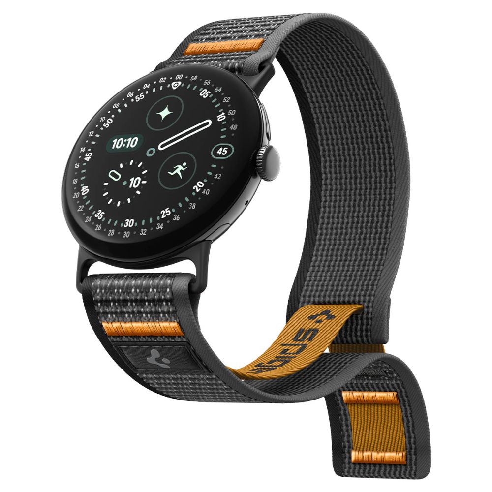 Dirželis Spigen Athlex Air Google Pixel Watch 1 / 2 / 3 / 4 / 5 (41 mm), juodas / oranžinis -- Pixel Watch (41 mm), Pixel...