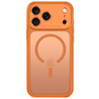 Dėklas Tech-Protect MagPeak MagSafe CC iPhone 17 Pro / 18 Pro, matinis kosminis oranžinis -- iPhone 17 Pro, iPhone 18 Pro