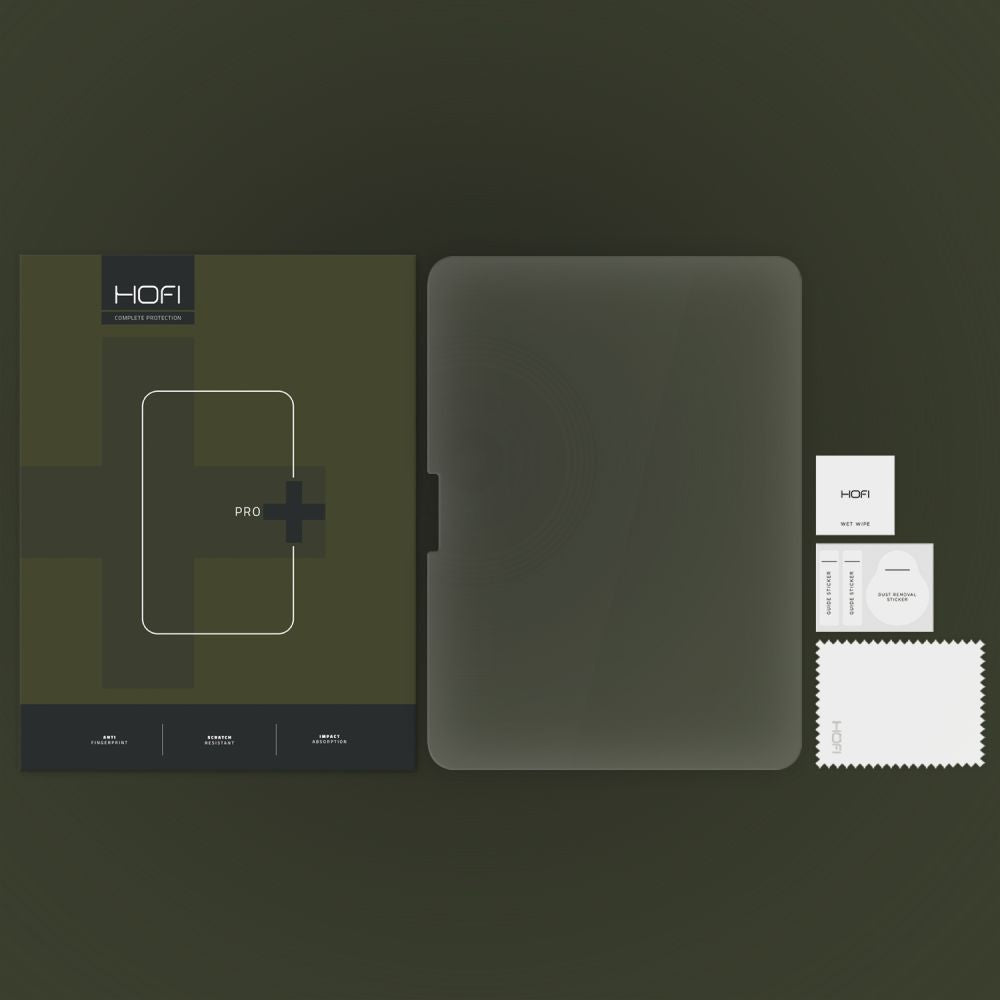 Apsauginis stiklas Hofi Glass Pro+ iPad Air 13 (1/2/3 kartos, 2024-2026) / iPad Pro 13 (7/8 kartos, 2024-2025), skaidrus...