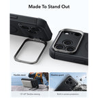 Dėklas ESR Cyber Tough Kickstand MagSafe iPhone 17 Pro / 18 Pro, juodas -- iPhone 17 Pro, iPhone 18 Pro