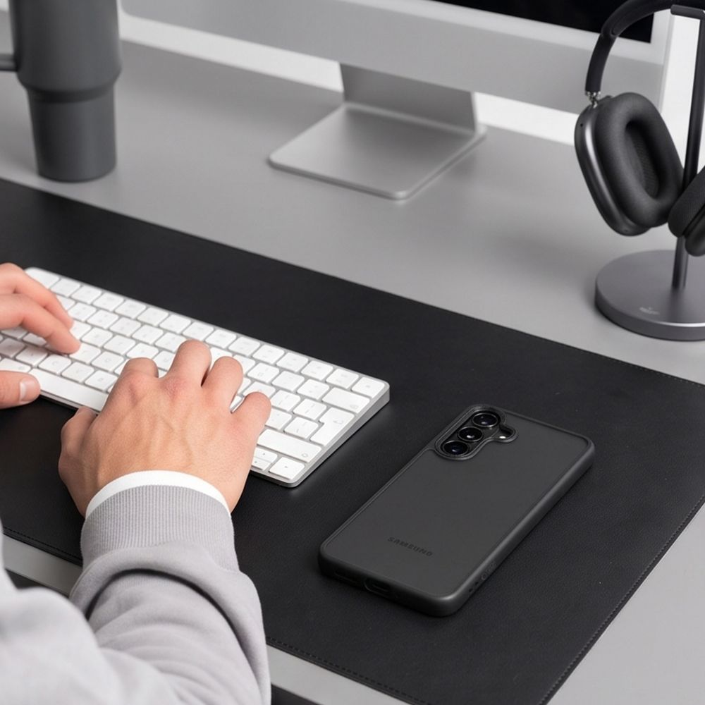 Dėklas Tech-Protect Magmat Galaxy S26 FE, matinis juodas -- Galaxy S26 FE
