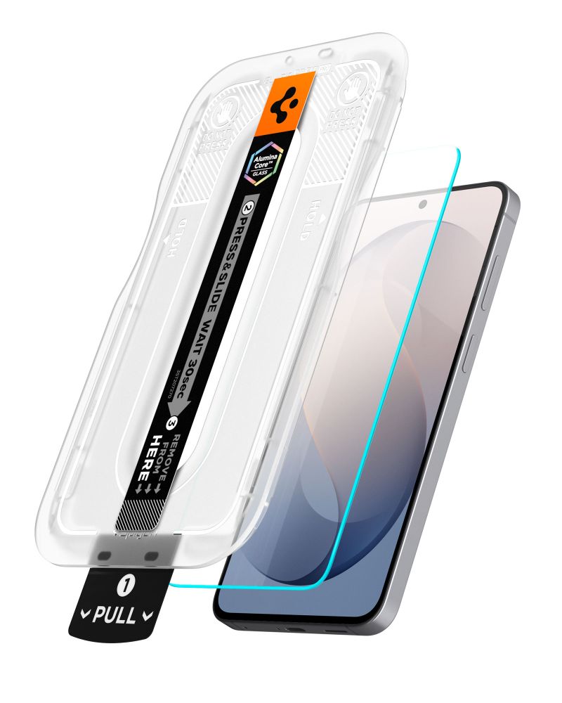 Apsauginis stiklas Spigen Glas.tR EZ Fit Pro AC Galaxy S26 FE, skaidrus, 2 vnt. -- Galaxy S26 FE