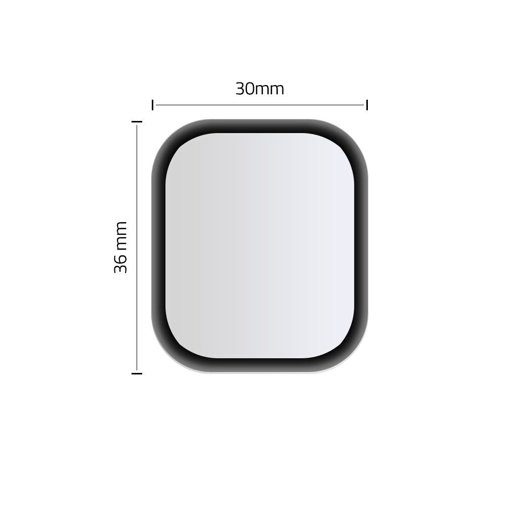 Apsauginis stiklas Hofi Hybrid Glass Apple Watch 4 / 5 / 6 / SE 1 / 2 / 3 (40mm) Juodas -- Apple Watch 4 (40mm), Apple...