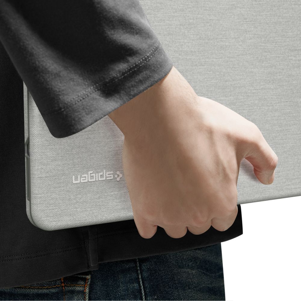 Dėklas Spigen Urban Fit MacBook Neo 13 (2026), melanžinis pilkas -- MacBook Neo 13 (2026)