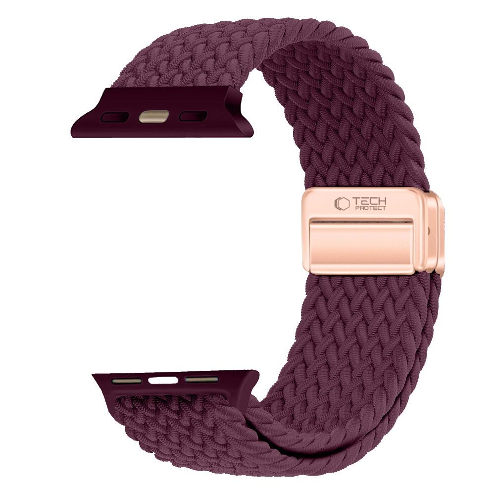 Dirželis Tech-Protect NylonMag Apple Watch 8 / 9 / 10 / 11 / 12 / SE (40 / 41 / 42 mm), bordo -- Apple Watch 8 (41 mm),...