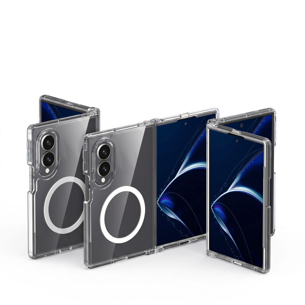 Dėklas Tech-Protect FlexAir Hybrid MagSafe Galaxy Z Fold 8, skaidrus -- Galaxy Z Fold 8
