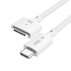Kabelis Tech-Protect MMC01 Ultraboost USB-C - MagSafe 3, 140W, 300 cm, baltas -- MacBook