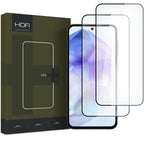 Apsauginis stiklas Hofi Glass Pro+ Galaxy A35 5G / A55 5G, 2 vnt., juodas -- Galaxy A35 5G, Galaxy A55 5G
