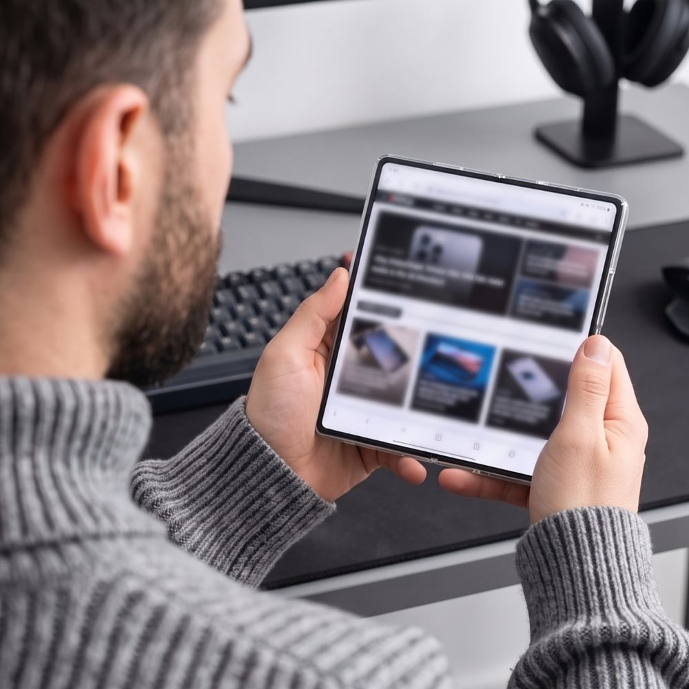 Dėklas Tech-Protect MagPeak MagSafe Samsung Galaxy Z Fold 7 / 8 Ultra, skaidrus -- Galaxy Z Fold 7, Galaxy Z Fold 8 Ultra