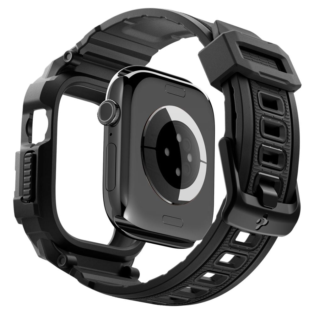 Dirželis Spigen Rugged Armor Pro Apple Watch Ultra 12 (42 mm), matinis juodas -- Apple Watch Ultra 12 (42 mm)