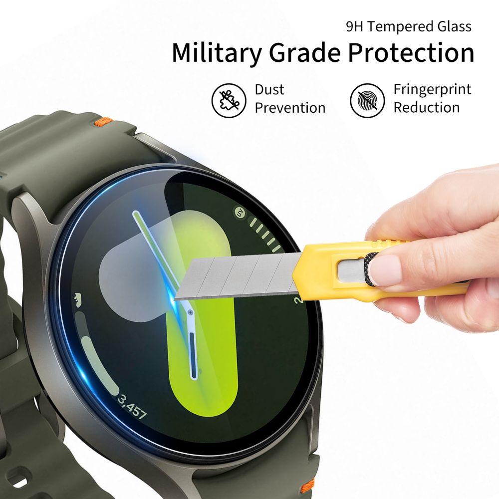 Apsauginis stiklas Hofi Glass Pro+ Samsung Galaxy Watch 4 / 5 / 6 / 7 / FE (40 mm), 2 vnt., skaidrus -- Galaxy Watch 4,...