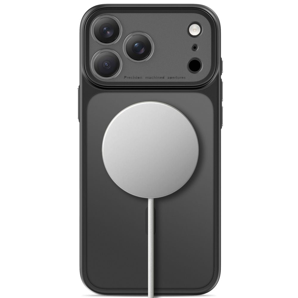 Dėklas Tech-Protect MagPrime MagSafe CC iPhone 17 Pro / 18 Pro, matinis juodas -- iPhone 17 Pro, iPhone 18 Pro