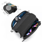 Wozinsky rėmo dviračio krepšys + nuo­trau­kia­mas telefono apvalkalas iki 6,5 "1,5 l juodas (WBB7BK) -- Bicycle Bags