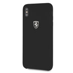 Ferrari silikoninis dėklas iPhone XS Max – juodas -- iPhone XS Max