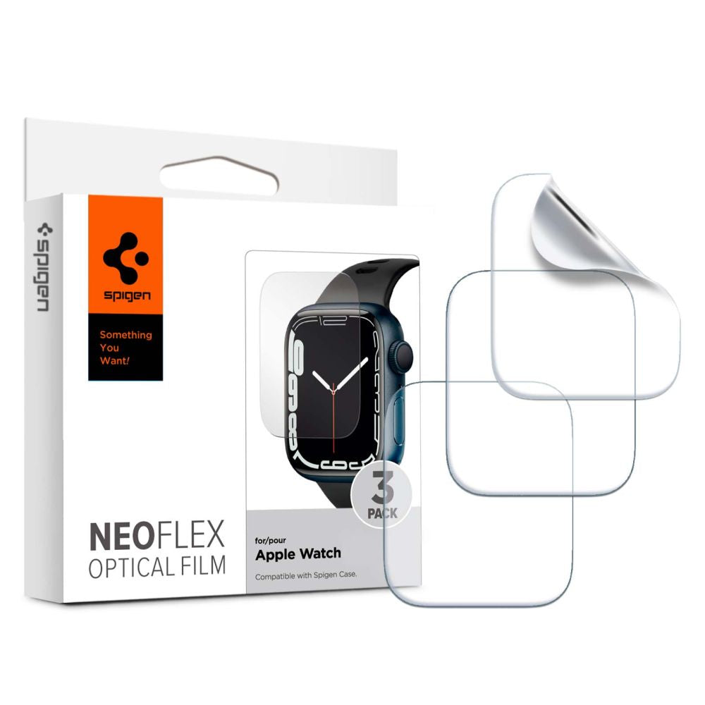 Spigen Neo Flex apsauginė plėvelė skirta Apple Watch 4/5/6/7/8/SE (40/41mm) - 3 vnt. -- Apple Watch 4