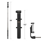 Selfie lazdelė Spigen S540W Bluetooth su trikoju - juoda -- Selfie Sticks & Tripods