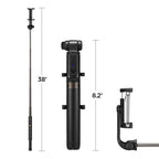 Selfie lazdelė Spigen S540W Bluetooth su trikoju - juoda -- Selfie Sticks & Tripods