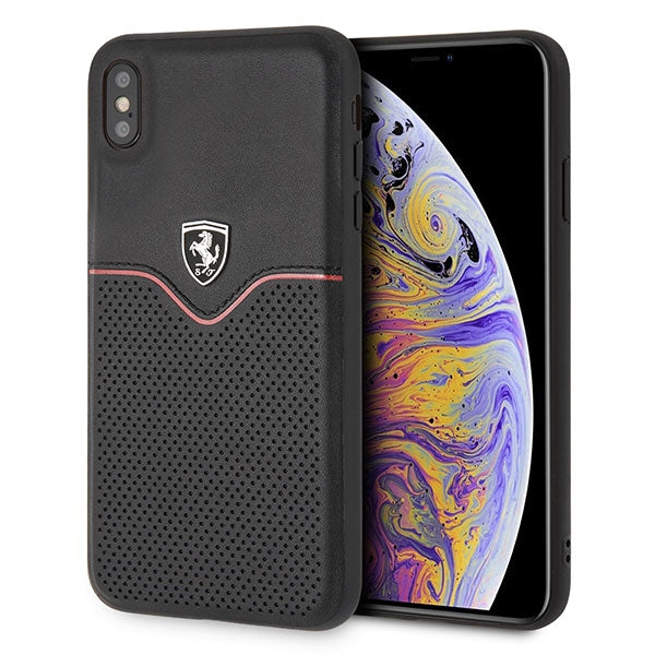 Ferrari odinis dėklas iPhone XS Max – juodas -- iPhone XS Max