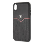 Ferrari odinis dėklas iPhone XS Max – juodas -- iPhone XS Max