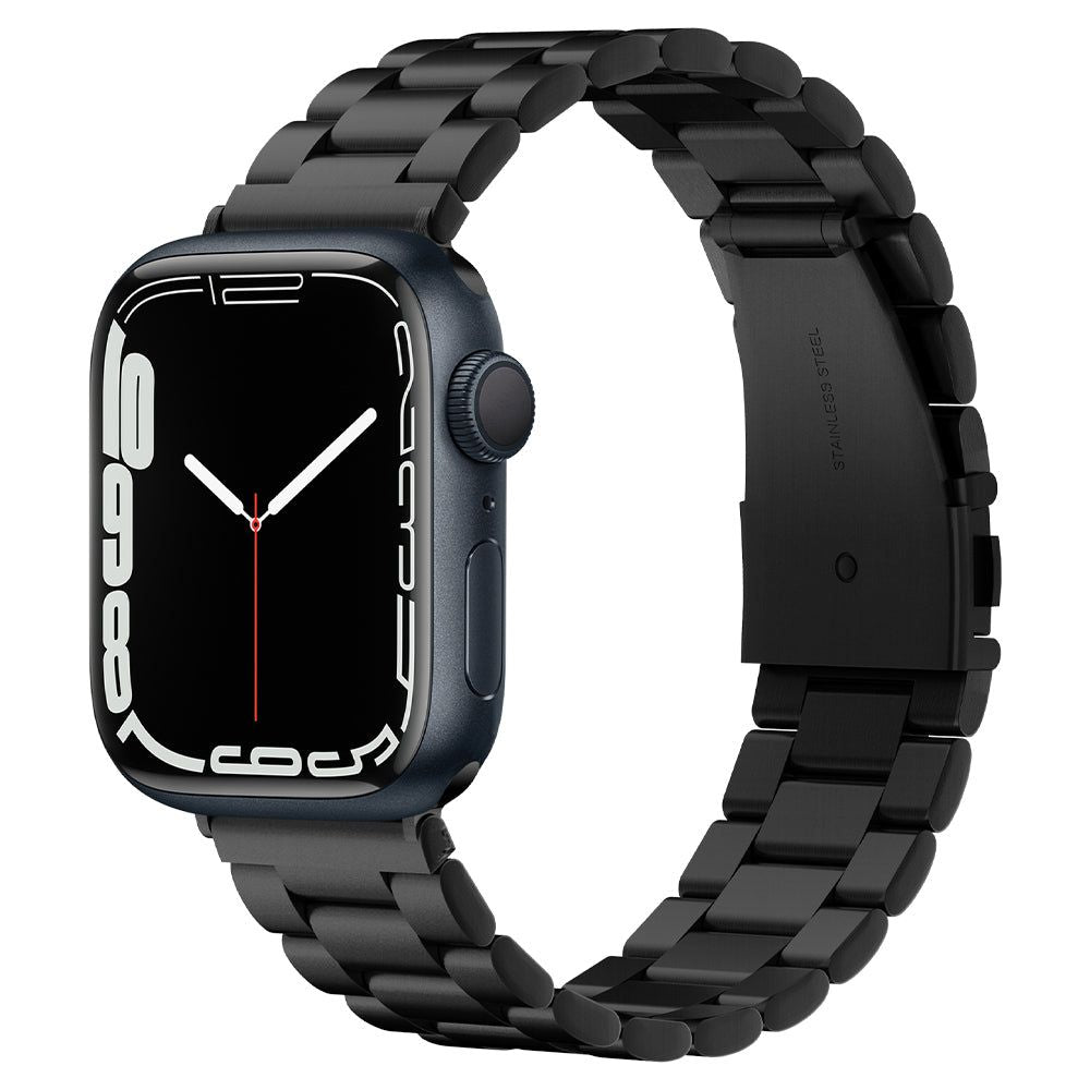 Spigen Modern Fit Band, skirtas Apple Watch 4 / 5 / 6 / 7 / 8 / SE / Ultra (42/44/45/49 mm) - juodas -- Apple Watch