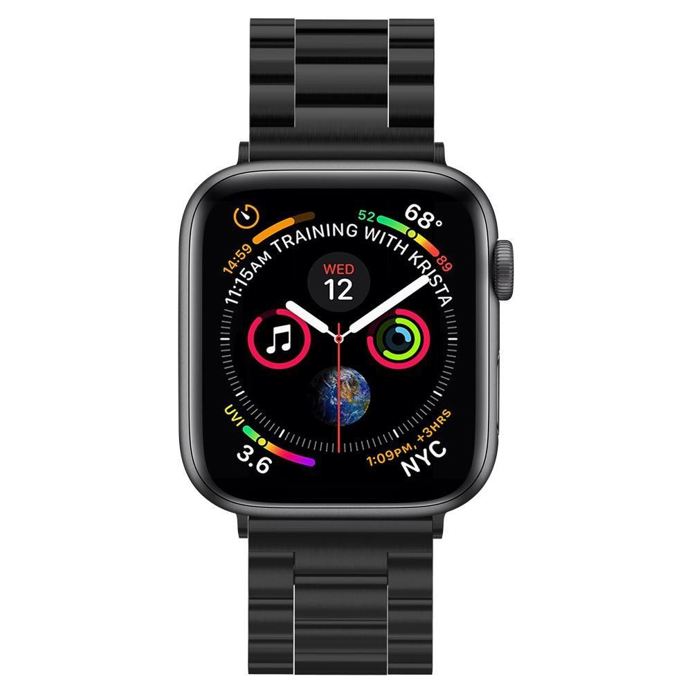 Spigen Modern Fit Band, skirtas Apple Watch 4 / 5 / 6 / 7 / 8 / SE / Ultra (42/44/45/49 mm) - juodas -- Apple Watch