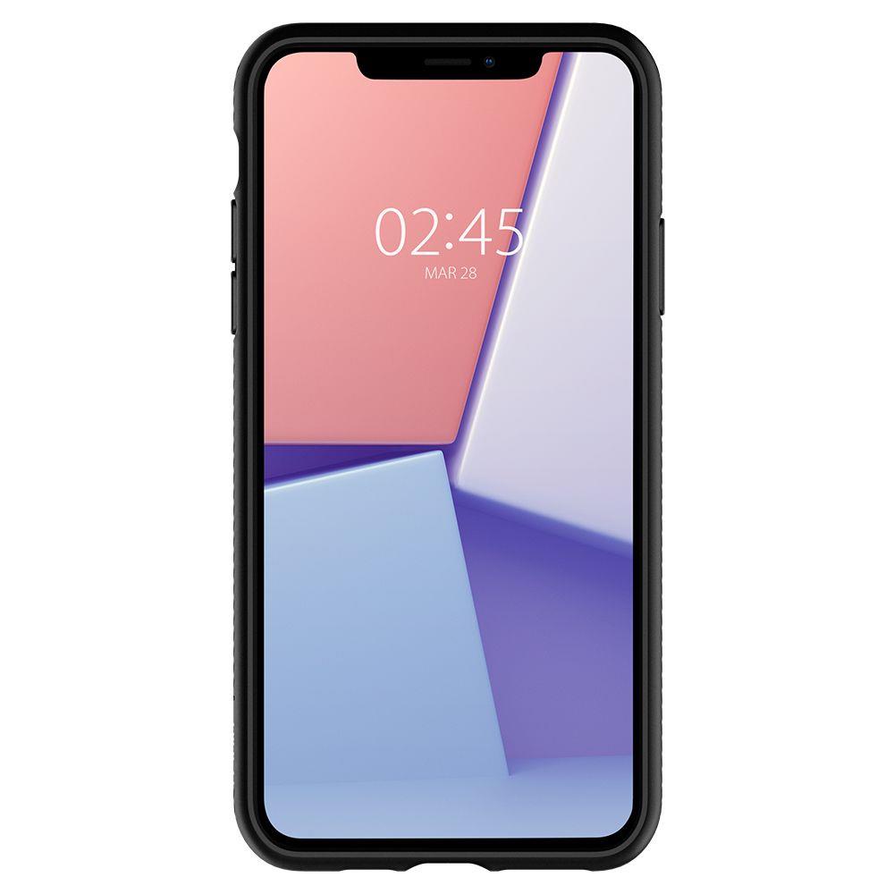 Spigen Liquid Air dėklas iPhone 11 – matinis juodas -- iPhone 11