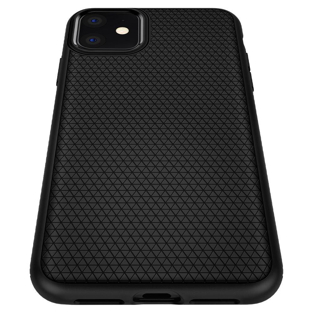 Spigen Liquid Air dėklas iPhone 11 – matinis juodas -- iPhone 11
