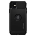 Spigen Rugged Armor iPhone 11 dėklas - Matte Black -- iPhone 11