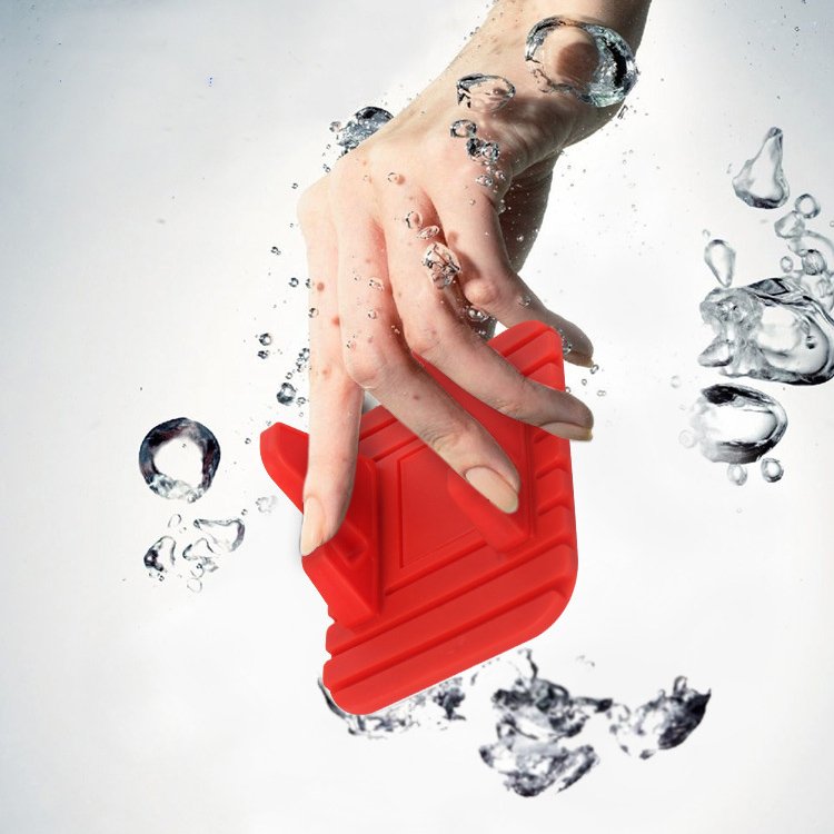 Universalus automobilinis silikoninis telefono stovas Nano Pad, juodas