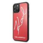 Karl Lagerfeld blizgus dėklas iPhone 11 Pro – raudonas -- iPhone 11 Pro