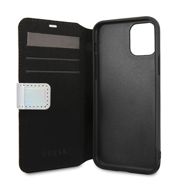 Guess dėklas iPhone 11 Pro – sidabrinis, Iridescent -- iPhone 11 Pro