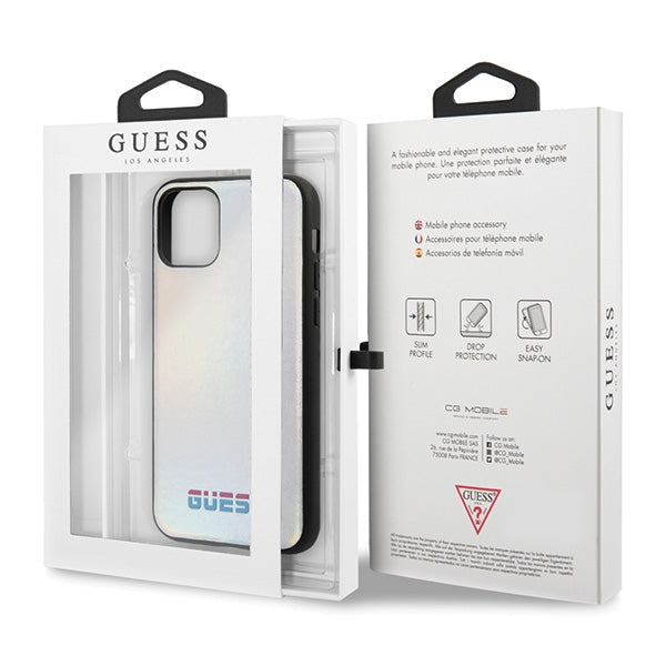 Guess Iridescent dėklas iPhone 11 Pro Max – sidabrinis -- iPhone 11 Pro Max