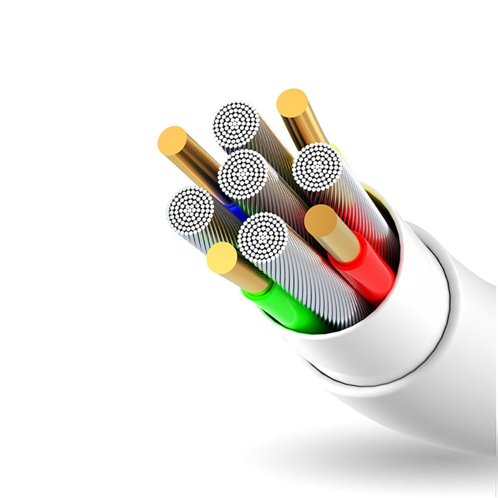 Dudao Laidas USB / Lightning 3A 1m baltas (L1L white)