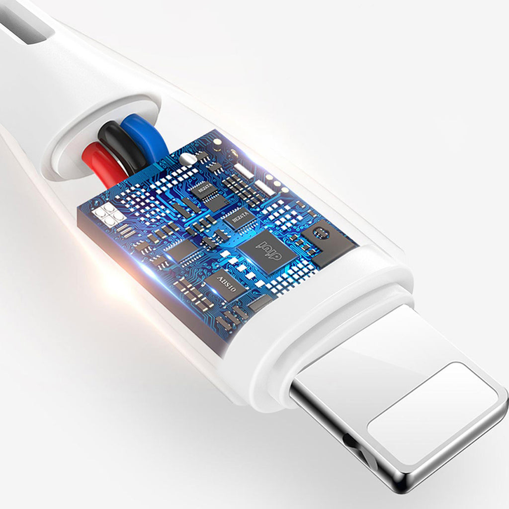 Dudao Laidas L2L USB-A / Lightning 3A 2m - baltas