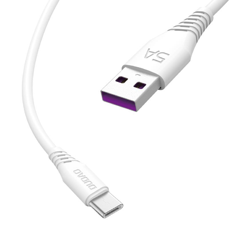 Dudao Laidas USB / USB Type C 5A 2m baltas (L2T 2m white) -- Cell phone cables