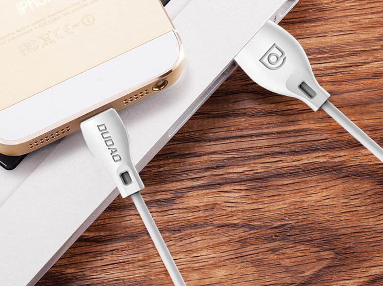 Dudao Laidas USB / Lightning 2.4A 1m baltas (L4L 1m white)