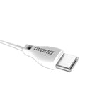 Dudao Laidas USB Type C 2.1A 1m baltas (L4T 1m white)