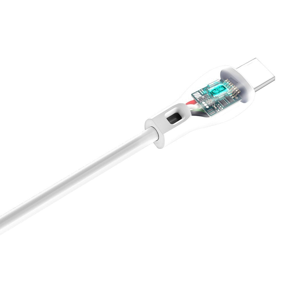 Dudao Laidas USB Type C 2.1A 1m baltas (L4T 1m white)