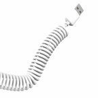 Dudao automobilinis rinkinio įkroviklis 2x USB 2.4A + USB 3in1 Lightning / Type C / micro USB laidas baltas (R7 white)