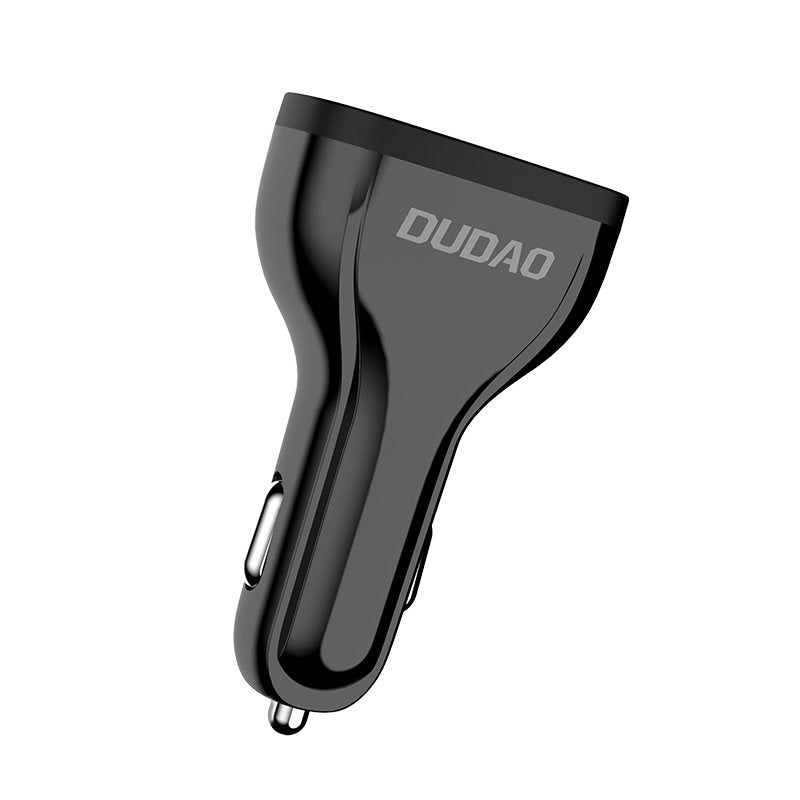 Dudao automobilinis įkroviklis quick charge Quick Charge 3.0 QC3.0 2.4A 18W 3x USB baltas (R7S white)