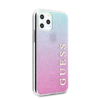 Guess Glitter Gradient dėklas iPhone 11 Pro Max – rožinė/mėlyna -- iPhone 11 Pro Max
